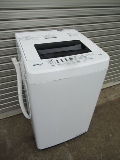 11【清掃済】 ハイセンス　4.5㎏　全自動洗濯機　2019年