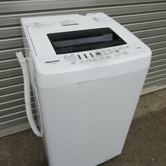 11【清掃済】 ハイセンス　4.5㎏　全自動洗濯機　2019年　