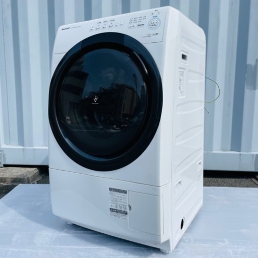 格安美品✨2022年製　ドラム式洗濯機乾燥機　SHARP 使用半年未満