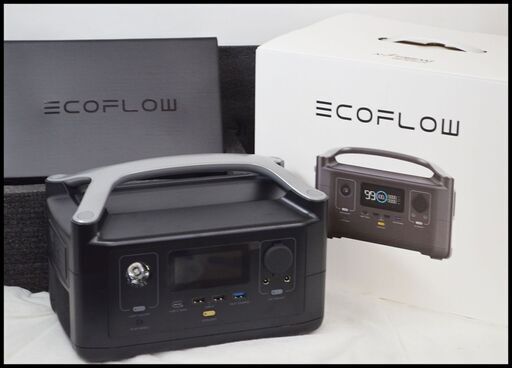 ほぼ未使用 EcoFlow RIVER 600 ポータブル電源 EFRIVER600-JP リバー600 エコフロー