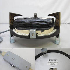 ss5233　野々田商店　炭型電熱器　炉置炉用　裏千家　スイッチ付き　茶道用　炭型ヒーター　灰型使用可　電熱式　電気コンロ　火力調節可 ss5233 野々田商店 炭型電熱器 炉置炉用 裏千家 スイッチ付き 茶道用