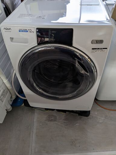(売約済み)2022年制 AQUA ドラム式洗濯乾燥機 ホワイト AQW-DX12M-W [洗濯12.0kg /乾燥6.0kg /ヒートポンプ乾燥 /左開き