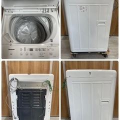 【中古美品】2023年製 パナソニック 5.0kg全自動洗濯機 オリジナル ホワイト NA-F5BE2-W🟥🟦🟡
