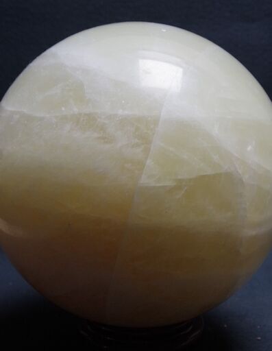 Φ21.5cm　14.1kg　大玉　レモンイエローカルサイトボール　丸玉　球　スフィア　鉱物標本　豊かさと活力・希望のパワーストーン