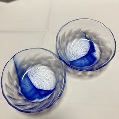 かき氷　ガラス器　2個セット　未使用品