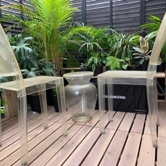 【交渉中】カルテル　デザイナーズ　屋外　椅子　ガーデンチェア　セット
