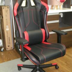 R466 NITORI ニトリ ワークチェア、ゲーミングチェア(GM701 BK/RE) Used