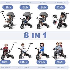 最終値下げ　新品訳あり　besrey 三輪車 ベビーカー かじとり 8 IN 1 最終値下げ 新品訳あり besrey 三輪車 ベビーカー かじとり 8 IN 1