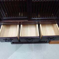 完売致しました‼️🌻住まいの助っ人🌻🉐🌻激安価格🉐挑戦中🌻🉐　水屋　ガラス戸棚　和風　レトロ　モダン