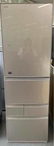 TOSHIBA 東芝ノンフロン冷凍冷蔵庫 GR-K41GXV(EC) 410L 2017年製 5ドア