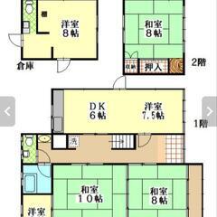 軽2台可、8畳倉庫つき、一戸建