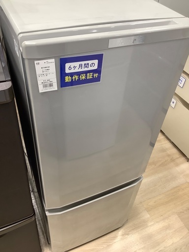 2ドア冷蔵庫 MITSUBISHI MR-P15C-S 146L 2018年製　入荷致しました！