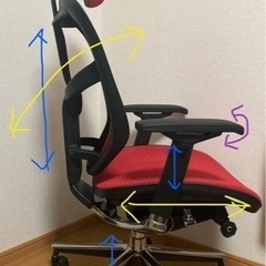 高級オフィスチェア【エルゴヒューマン】ほぼ新品組立済