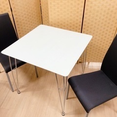 【引取】ダイニングテーブル イス 椅子2脚 ニトリ