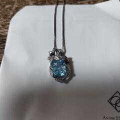 ptsvブルートパーズペンダントネックレス
