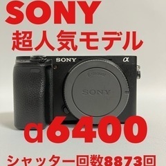 SONY α6400 シャッター回数8873回！