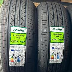 🌞215/60R16⭐工賃込み！新品未使用！エスティマ、マークX、オデッセイ、ヴェゼル、CX-3、MPV、フォレスター等に！Rapid製サマータイヤ入荷しました🌞