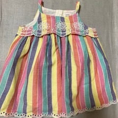 お値下げ☆baby GAP レインボーキャミワンピ