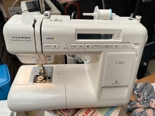 ほぼ未使用　定価18万円　ジャノメ JANOME S7601/MODEL 829型 コンピュータミシン ジャノメミシン 取説 元箱