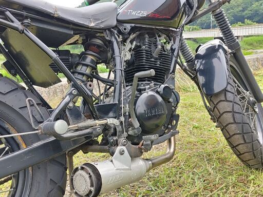 YAMAHA ヤマハ TW225 BA-DG09J スカチューン カスタム 実動車 絶好調