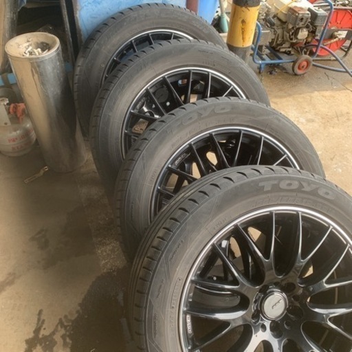 レイズホムラ19インチホイールタイヤセット値下げ10万→8万円