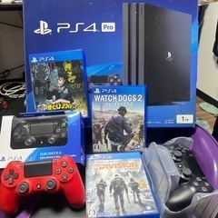 PS4本体pro 1TBコントローラー3台 PS4 PRO 1TB 本体 コントローラー3個 値下げ