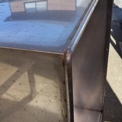 ステンレス製　水桶　台付き
