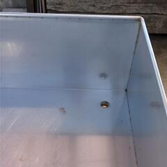 ステンレス製　水桶　台付き