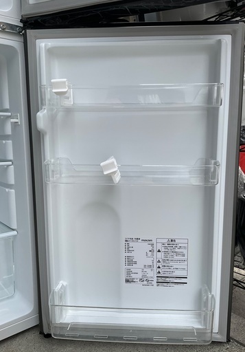 【RKGRE-174】特価！maxzen/118L 2ドア冷凍冷蔵庫/JR118ML01GM/中古品/2019年製/当社より近隣無料配達！