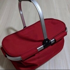 折りたたみ式保冷バック　マルチクーラーバスケット(赤) 保冷バッグ