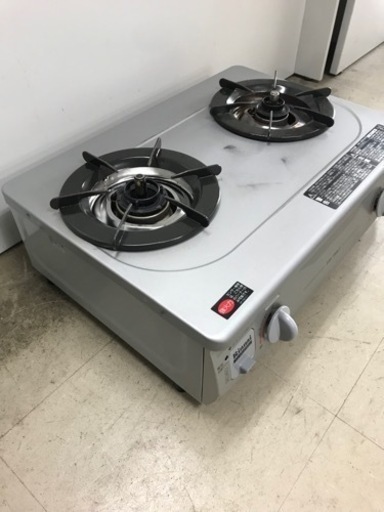都市ガス13A用 パロマ ガスコンロ 2バーナー ホワイト パロマ
