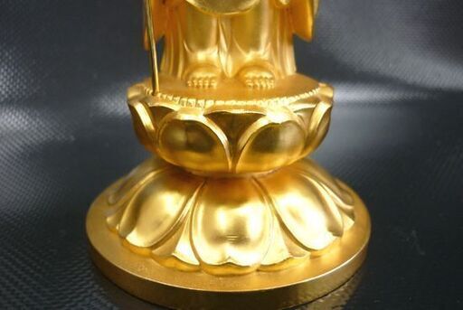 ☆地蔵菩薩 高さ210mm 仏像 金色 牧田秀雲 お地蔵様 お地蔵さん 道祖神