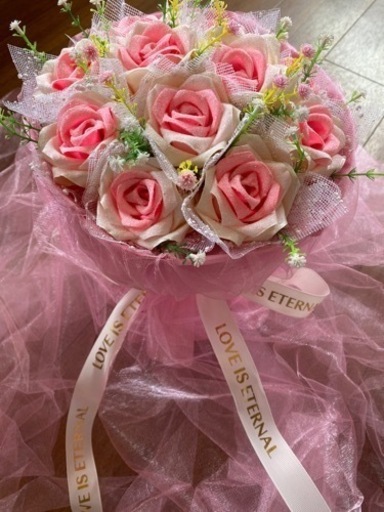 バラ11ピンク　造花　新品
