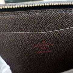 本物 ルイヴィトン ラウンドファスナー 長財布 N61728 ダミエ ポルトモネジップ ブラウン LOUIS VUITTON 苫小牧西店