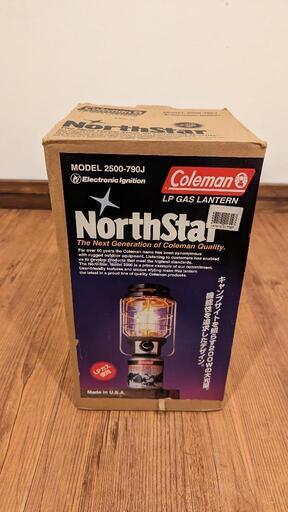 Coleman コールマン ノーススター 明るい光量200W LPガスランタン 2500-790J アウトドア　キャンプ　中古