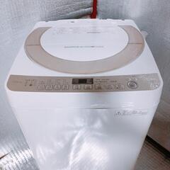 洗浄済!無料配送☆ 2017年 7K洗濯機 SHARP