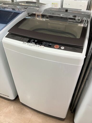 AQUA 8.0kg洗濯機 2018年製 AQW-GV800E(W) No.115● ※現金、クレジット、スマホ決済対応※
