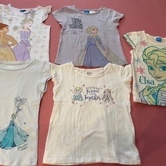 110cm 女の子用Tシャツ５枚&ジーパン１枚&カットソー１枚