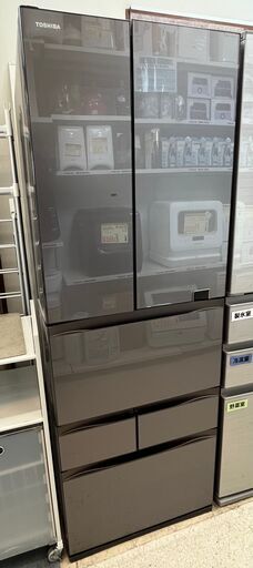 TOSHIBA/東芝 6ドア冷蔵庫 508L 自動製氷機能付き GR-S510FZ(ZH) 2020年製【ユーズドユーズ名古屋天白店】J2637