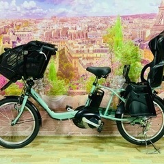 ➃ 5420子供乗せ電動アシスト自転車パナソニック、3人乗り対応