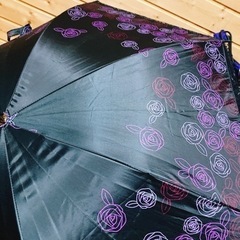 日傘　花柄