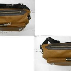 本物 コーチ トンプソン ボディバッグ 71185 レザー ブラウン 斜め掛け