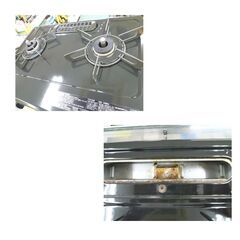 グリル未使用！ リンナイ 都市ガステーブル 2020年製 RTE564BKR 右強火 幅56㎝ ブラック 片面焼きグリル 西岡店