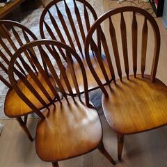 木製椅子 4脚セット