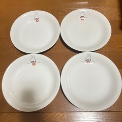【4個セット】ミッフィー 陶器 お皿 カレー皿②