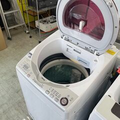 配送設置込み　シャープインバター8.0K洗濯乾燥機　2016年製...