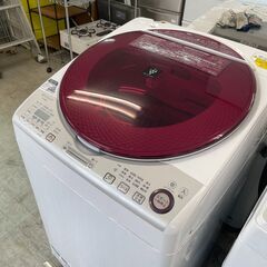 洗濯機の分解クリーニング行っています！配送設置込み シャープ8.0K