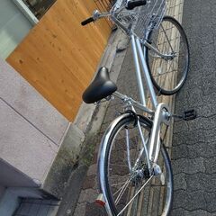 [BRIDGESTONE]SCRIDGE(スクリッジ)S型 26吋シティーサイクル アルミ/内装3段/シルバー