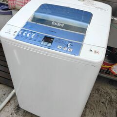 くまねず《姫路》シャワー浸透洗浄 日立8kg全自動洗濯機BW-8...
