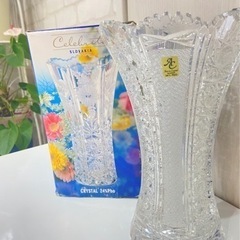 SLOVAKIAクリスタル花瓶(大未使用)